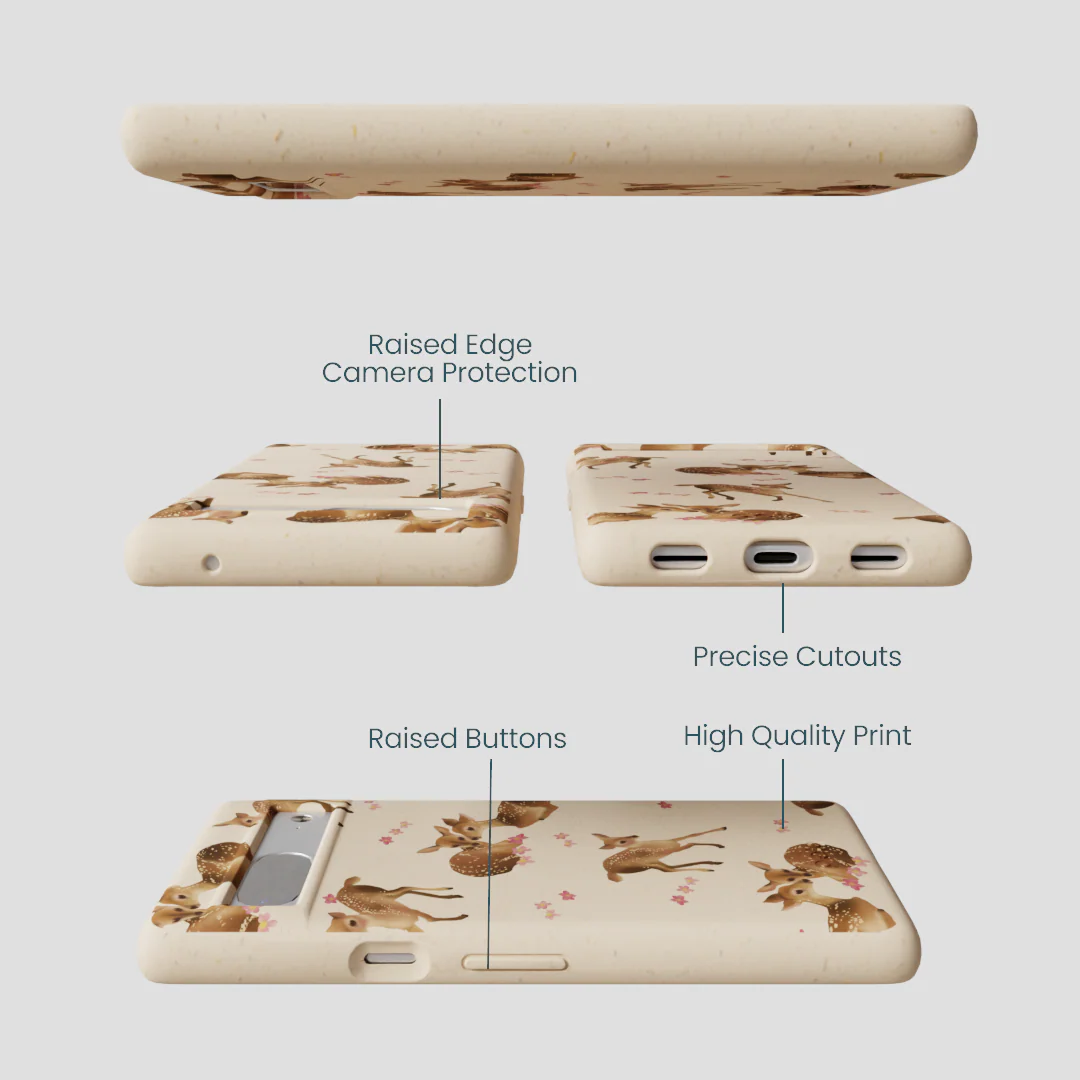 Seashell Whimsy Deer Google Pixel 7 Case - Image 3