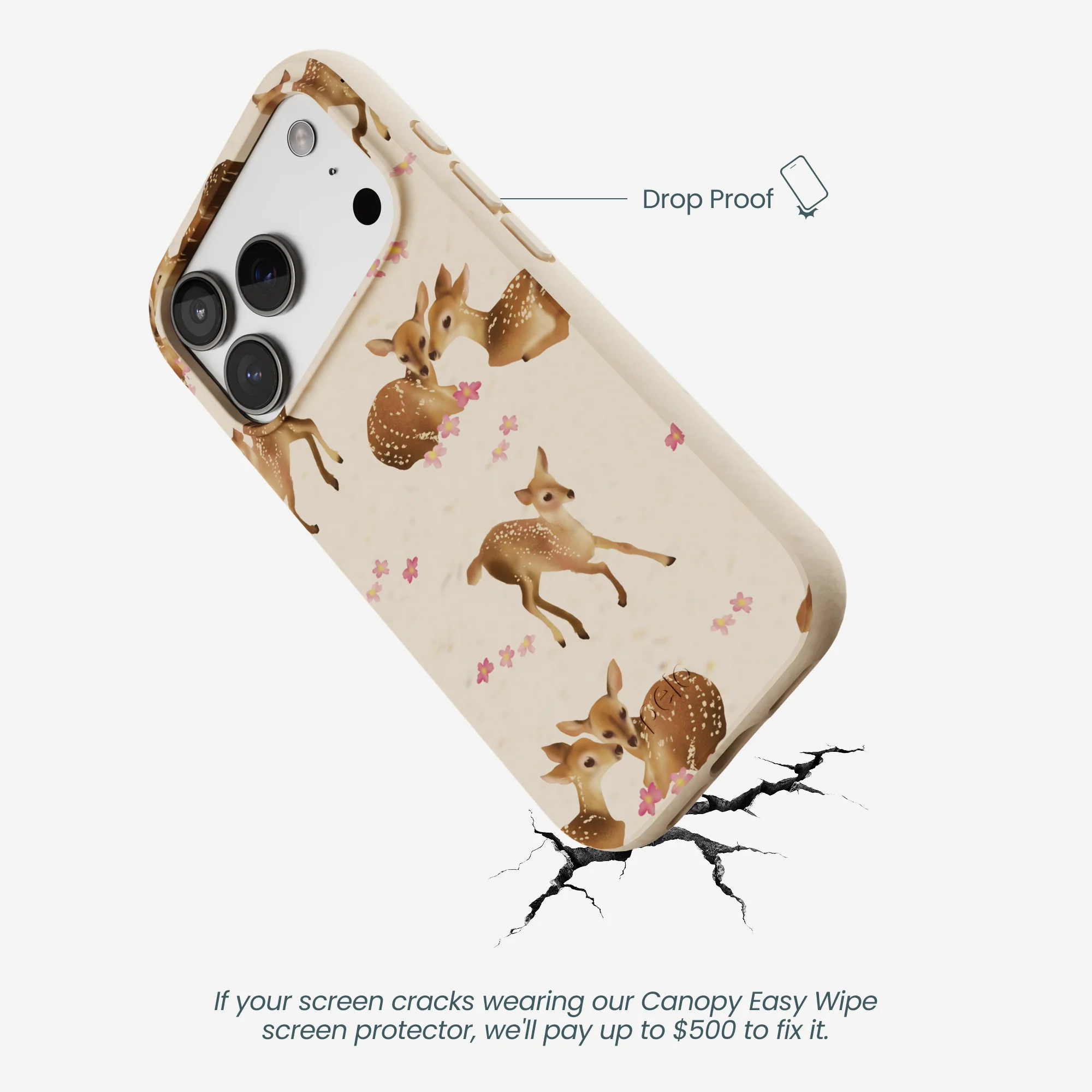 Seashell Whimsy Deer iPhone 17 Pro Case - Image 5