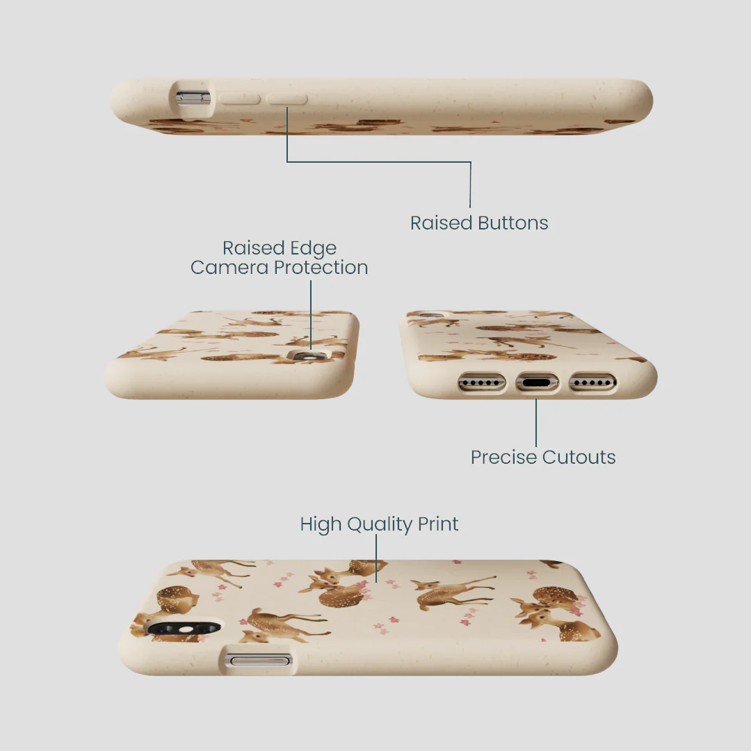 Seashell Whimsy Deer iPhone XR Case - Image 3