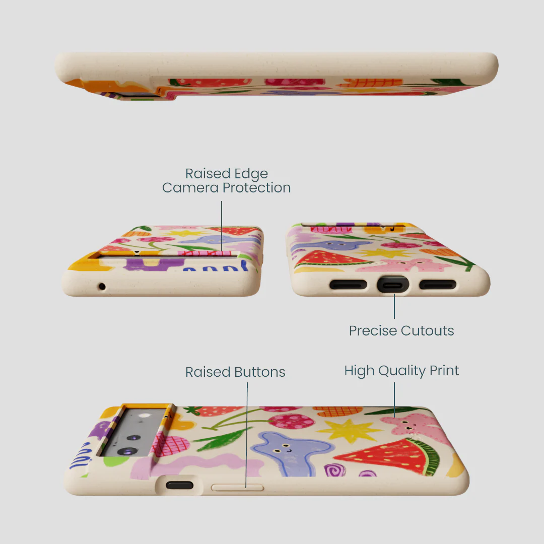 Seashell Whimsy Shapes Google Pixel 6a Case - Image 3