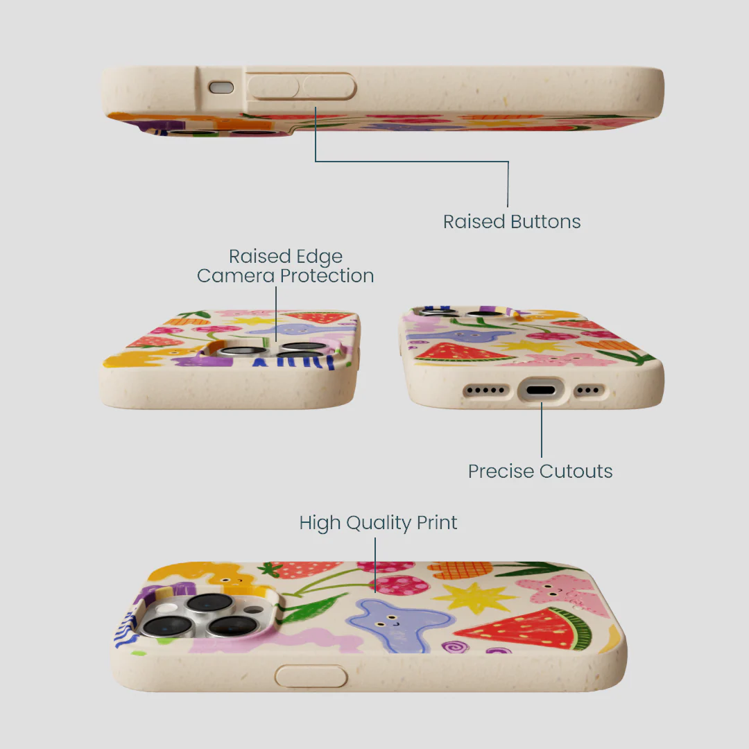 Seashell Whimsy Shapes iPhone 14 Pro Case - Image 3