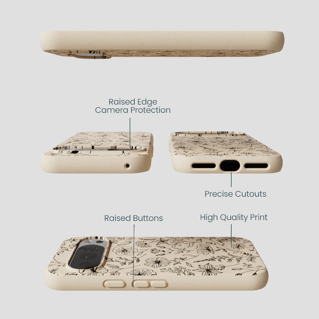 Seashell Wild Flower Google Pixel 10/10 Pro Case - Image 3